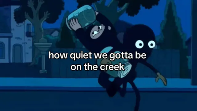 Quiet On the Creek meme card