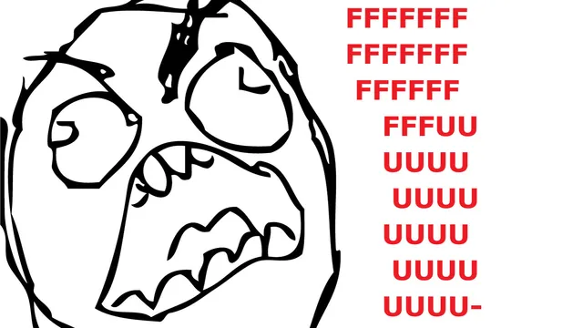 Carte meme Rage Guy (FFFFFUUUUUUUU-)