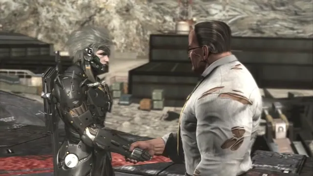 Raiden and Armstrong Shaking Hands meme card