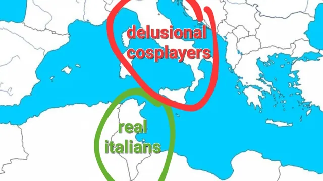Real Nation vs. Delusional Cosplayers meme card