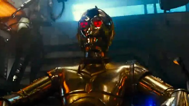Red Eyed C-3PO meme card