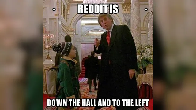 Reddit Is Down the Hall and to the Left meme card