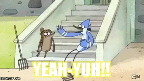 Regular Show meme card