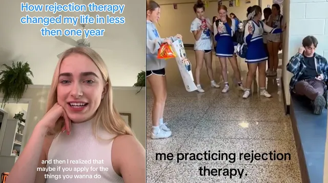 Rejection Therapy meme card