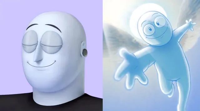 Carte meme Relaxed Blue Face Max / Don’t Leave So Soon
