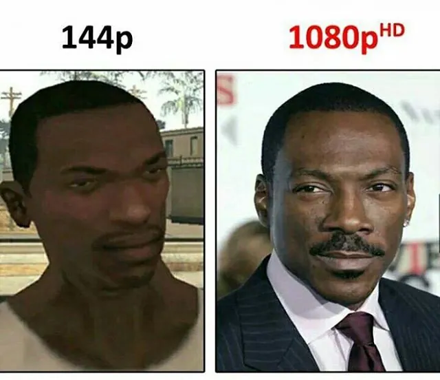 Resolution Comparisons meme card