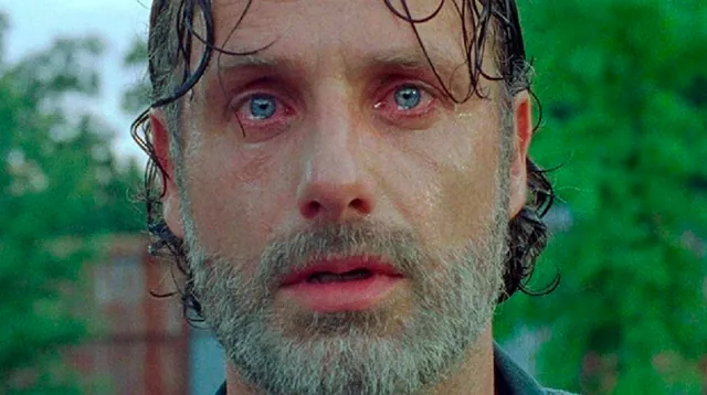 Rick Grimes Crying meme card