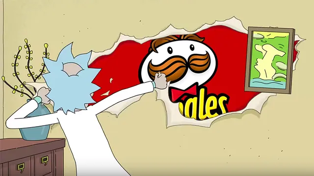 Rick Rips the Wallpaper meme card