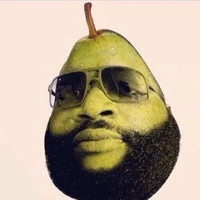Rick Ross Pears meme card