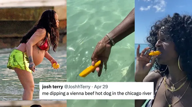 Rihanna Mango In The Ocean Trend meme card