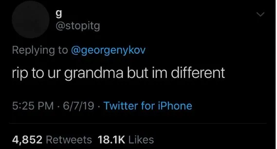 RIP But I'm Different meme card