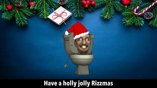 Rizzmas Carols meme card