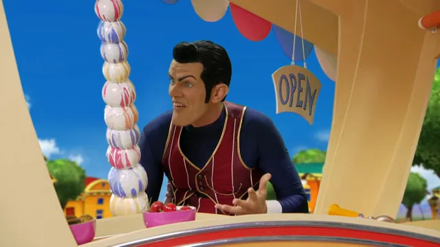 Robbie Rotten Sells Himself Ice Cream / "Nothing. It's For Free!" meme card