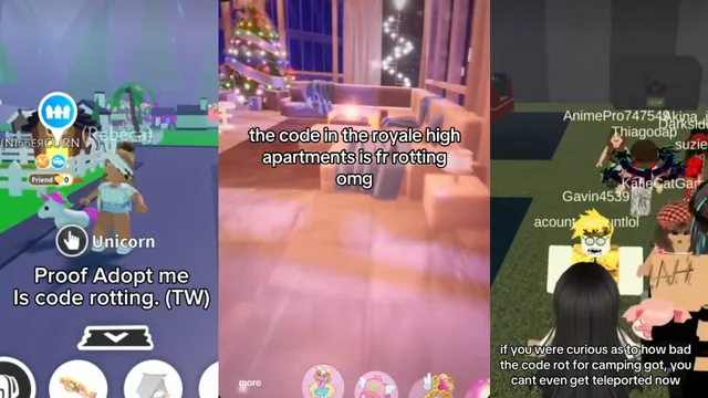 Roblox Code Rotting meme card