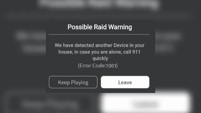 Roblox Error Code 1001 meme card