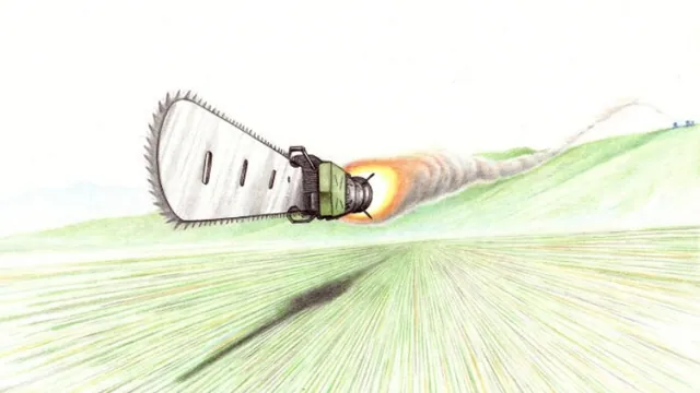 Carte meme Rocket Propelled Chainsaw