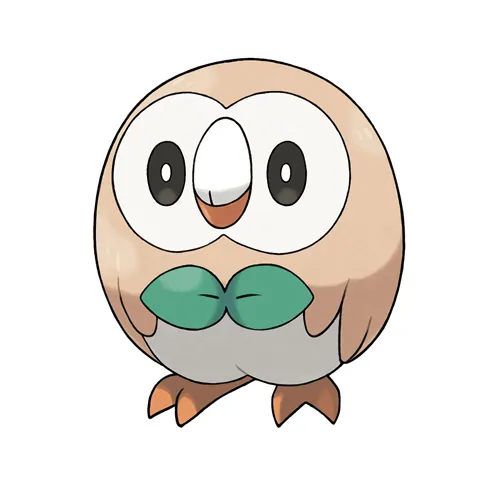 Rowlet's Roundness meme card