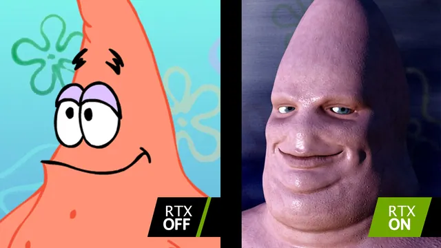 RTX Off / RTX On meme card