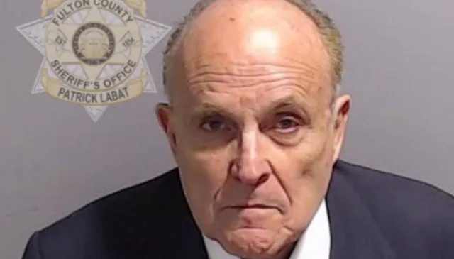 Rudy Giuliani's Mugshot meme card