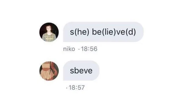 Carte meme S[he] Be[lie]ve[d] (Sbeve)