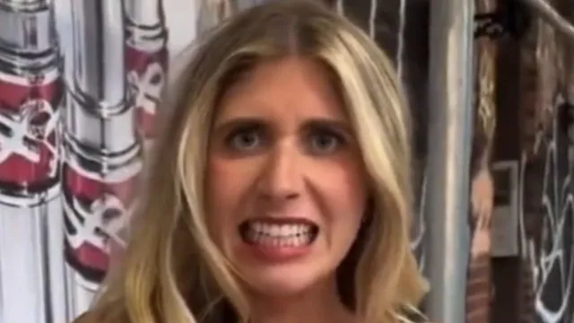 Sabrina Brier Grimacing meme card