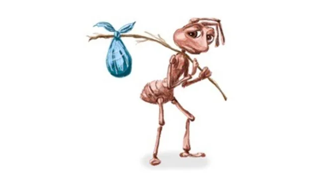 Sad Ant With Bindle / Homeless Ant / How It Feels To Ant meme card