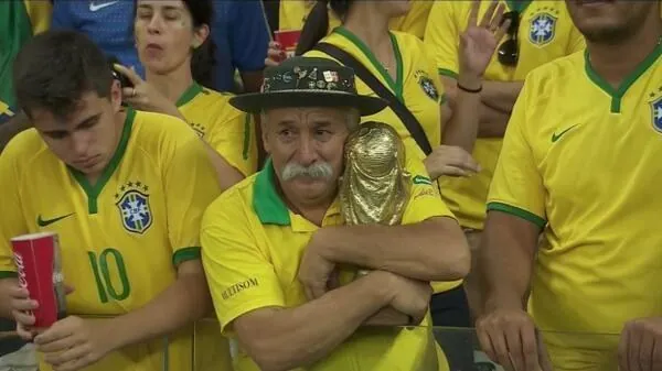 Sad Brazilian Fan meme card
