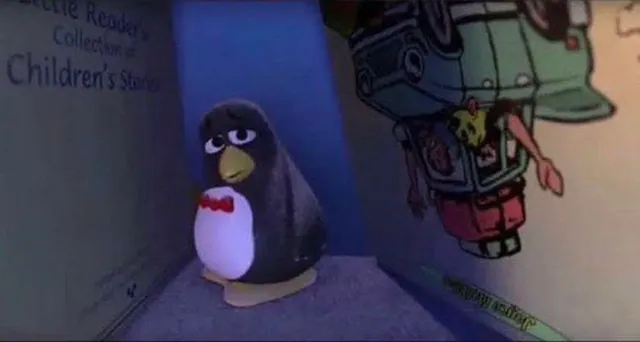 Carte meme Sad Penguin
