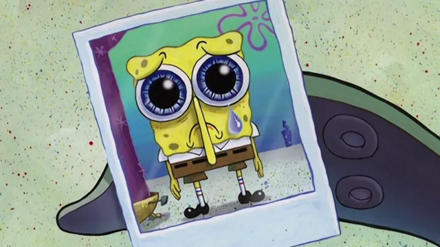 Sad SpongeBob / Spunchbop meme card