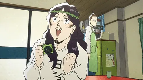 Saint Young Men meme card