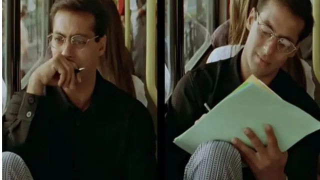 Salman Khan Thinking And Writing meme card