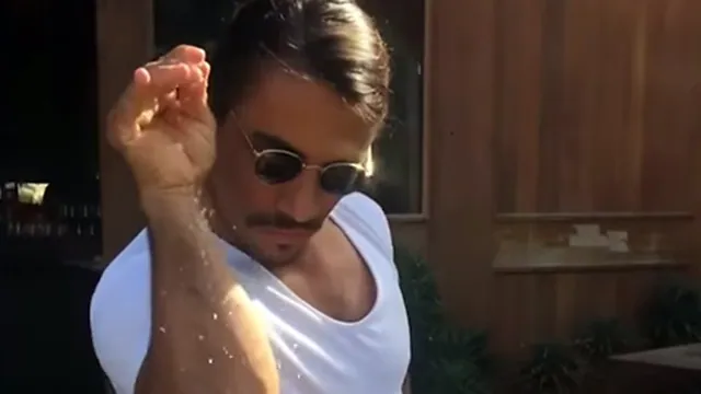 Salt Bae meme card