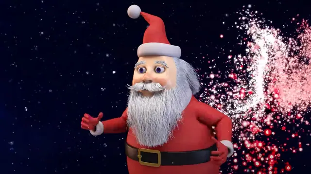 Carte meme Santa Running to Earth
