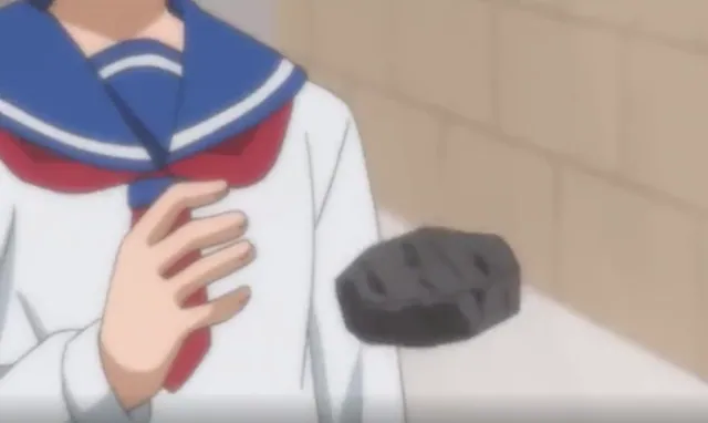 Carte meme Saying This, She Casually Threw Aside A Large Rock