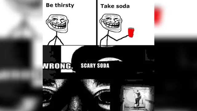 Carte meme Scary Soda