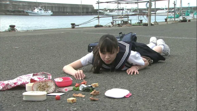 Schoolgirl Spilling Her Lunch / Arigatou Obama-san meme card