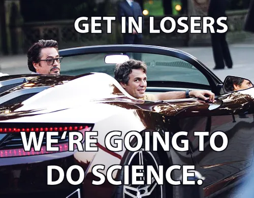 Science Bros meme card