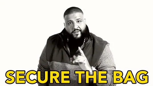 Secure the Bag meme card