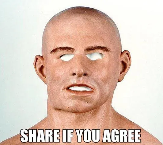 Share If You Agree meme card