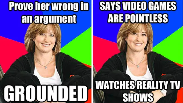 Sheltering Suburban Mom meme card