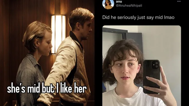 She's Mid / Did He Seriously Just Say Mid meme card