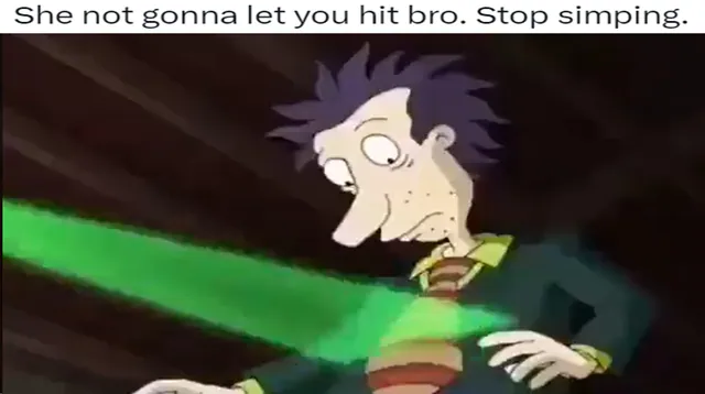 She's Not Gonna Let You Hit Bro meme card