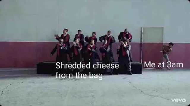 Shredded Cheese From the Bag meme card