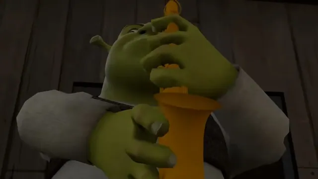 Shreksophone meme card