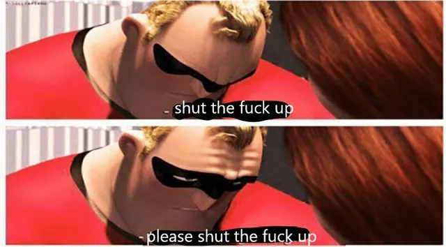Shut the Fuck Up, Please Shut the Fuck Up meme card