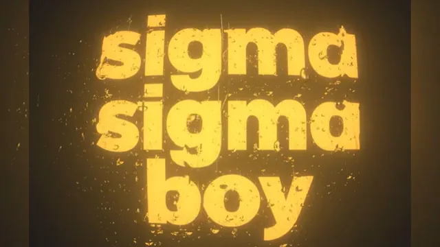 Sigma Sigma Boy meme card