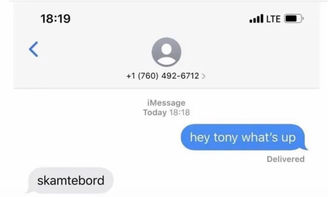 Skamtebord meme card