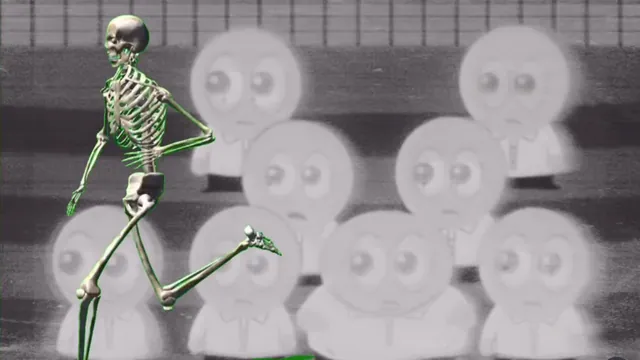 Carte meme Skeleton Running Past đź‘€ / Carl the Skeleton