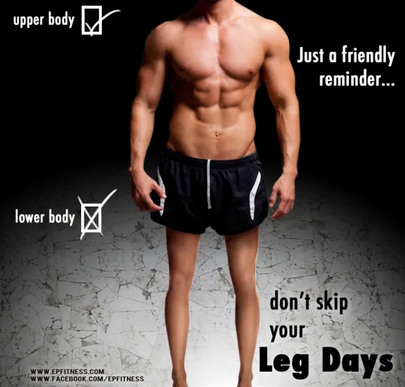Carte meme Skipping Leg Day