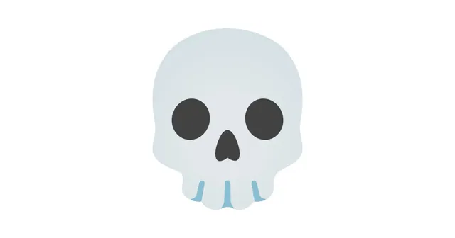 Skull Emoji 💀 meme card